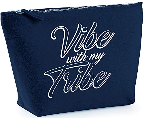 Hippowarehouse Vibe With My Tribe printed make up cosmetic wash bag 18x19x9cm