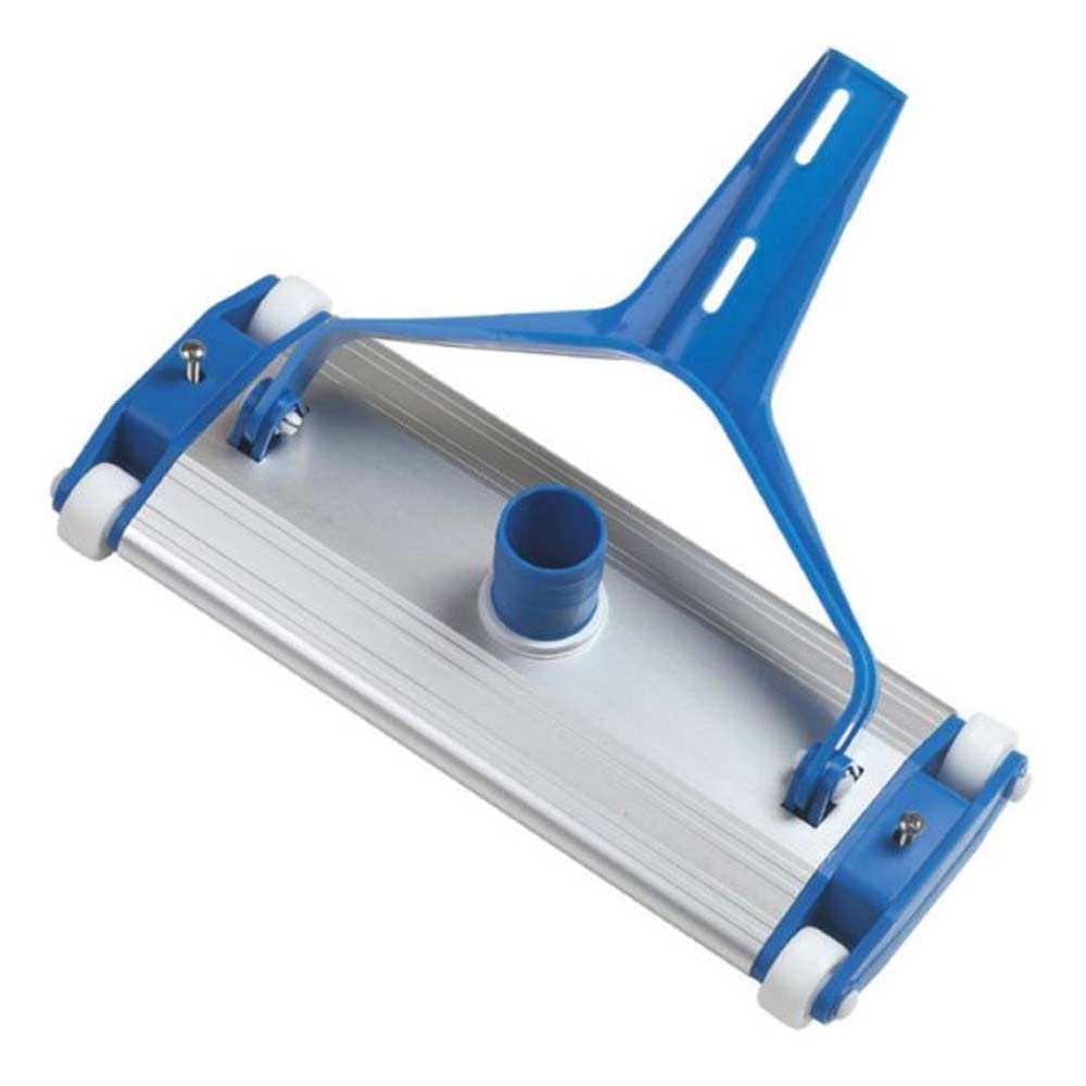 cabeza cepillo aspira Fango de aluminio para limpieza fondo piscina con mango estándar 34,5 x 13 cm ojo 38 mm