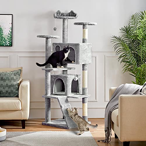 image for Yaheetech 70in Multi-Level Cat Tree Tall Cat Tower Cat Furniture with 