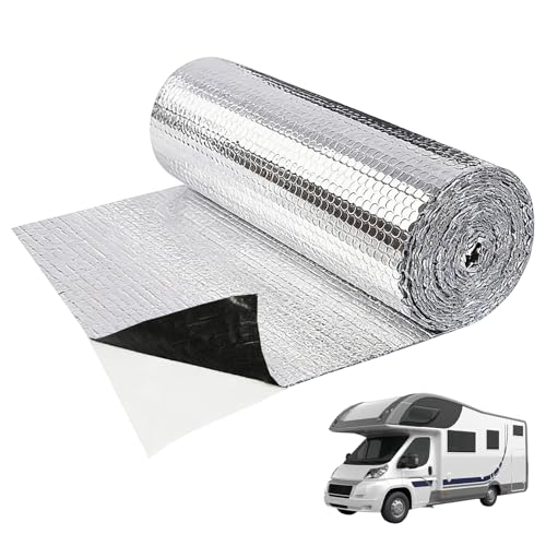 Hexagon Sound Deadening Bulk Roll - 5m x 0.4m Butyl Sound Deadener Mat 1.5mm Thick Automotive Sound Insulation for Car Doors Trunk Floor & Van Walls Noise Reduction