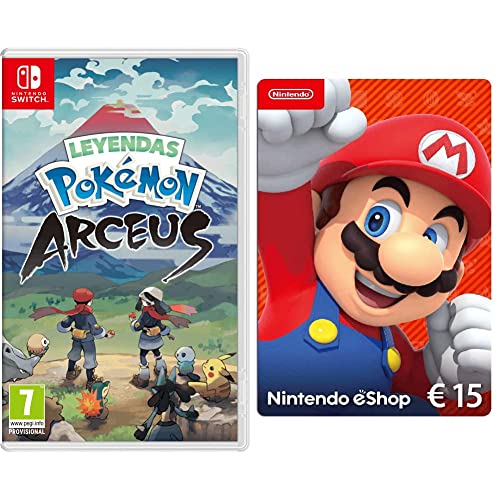NINTENDO SWITCH LEYENDAS POKEMON: ARCEUS + Nintendo eShop Tarjeta de regalo 15€ (Código de descarga)