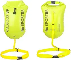SPORTBR - Bóia e Sinalizador para Natação em Mar Aberto - Bóia com Apito, Faixa de Segurança, Item de Sinalização, Dispositivo para Águas Abertas, Bóia para Nadadores, Kit Salva-vidas