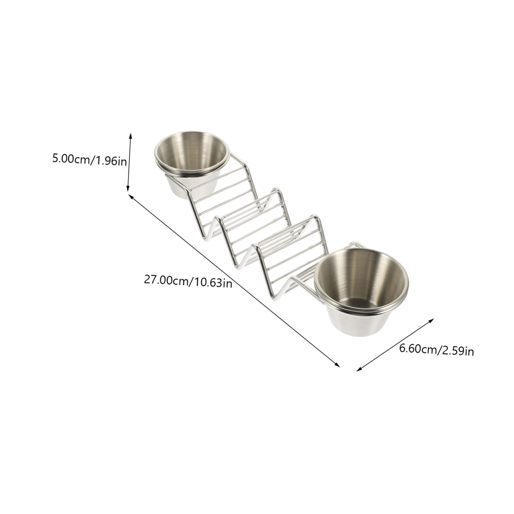 AUTSUPPL Stainless Steel Taco Rack Stand Griddle Taco Holder Home Kitchen Supply Baking Cooking Rack