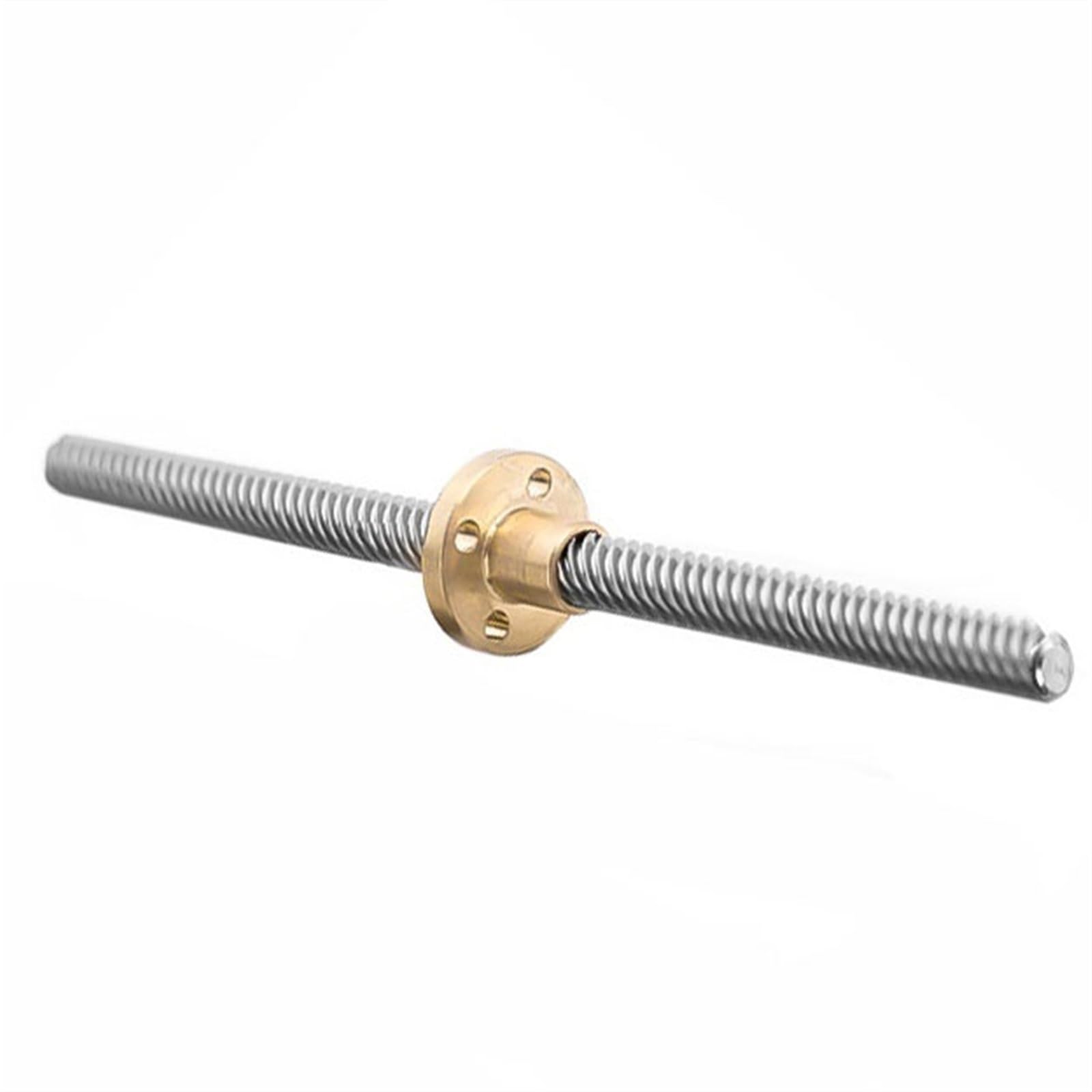 ELLANA Gwintowany luz T8 śruba trapezowa 1 mm 2 mm skok 1 mm 2 mm 4 mm 8 mm 10 mm 12 mm 14 mm śruba pociągowa T8 z mosiężną nakrętką śruba z pełnym gwintem trapezowa (kolor: ołów 4 mm, rozmiar: 800
