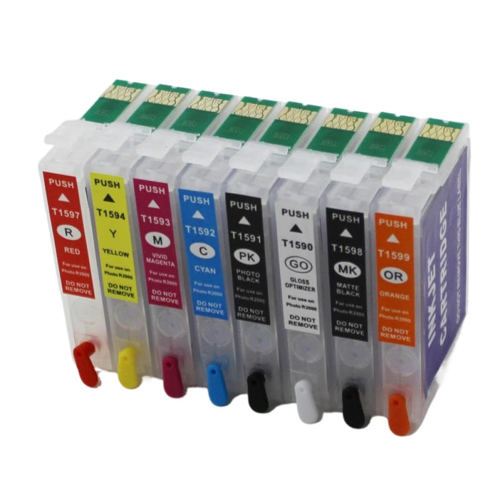 Cartucce Inchiostro Ricaricabili T159 159 Vuote Con Chip ARC Compatibili Con Epson R2000 CIS