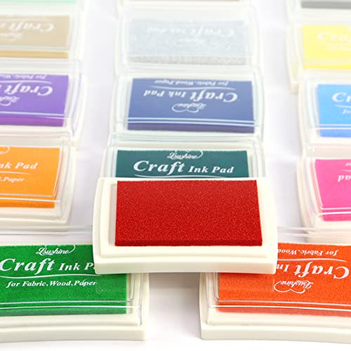 Craft Ink Pad For Rubber Stamps, Paper, Wooden, Fabric, Scrapbooking, Non-Toxic Finger Ink Pads For Kids (Black) #TOP3