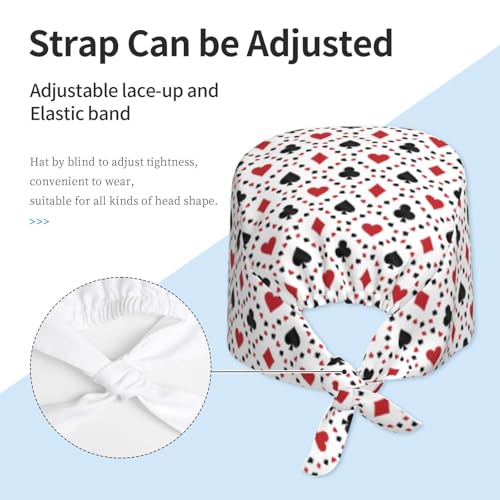 Image of Surgical Caps Men Women, Scrub Cap with Sweatband Adjustable