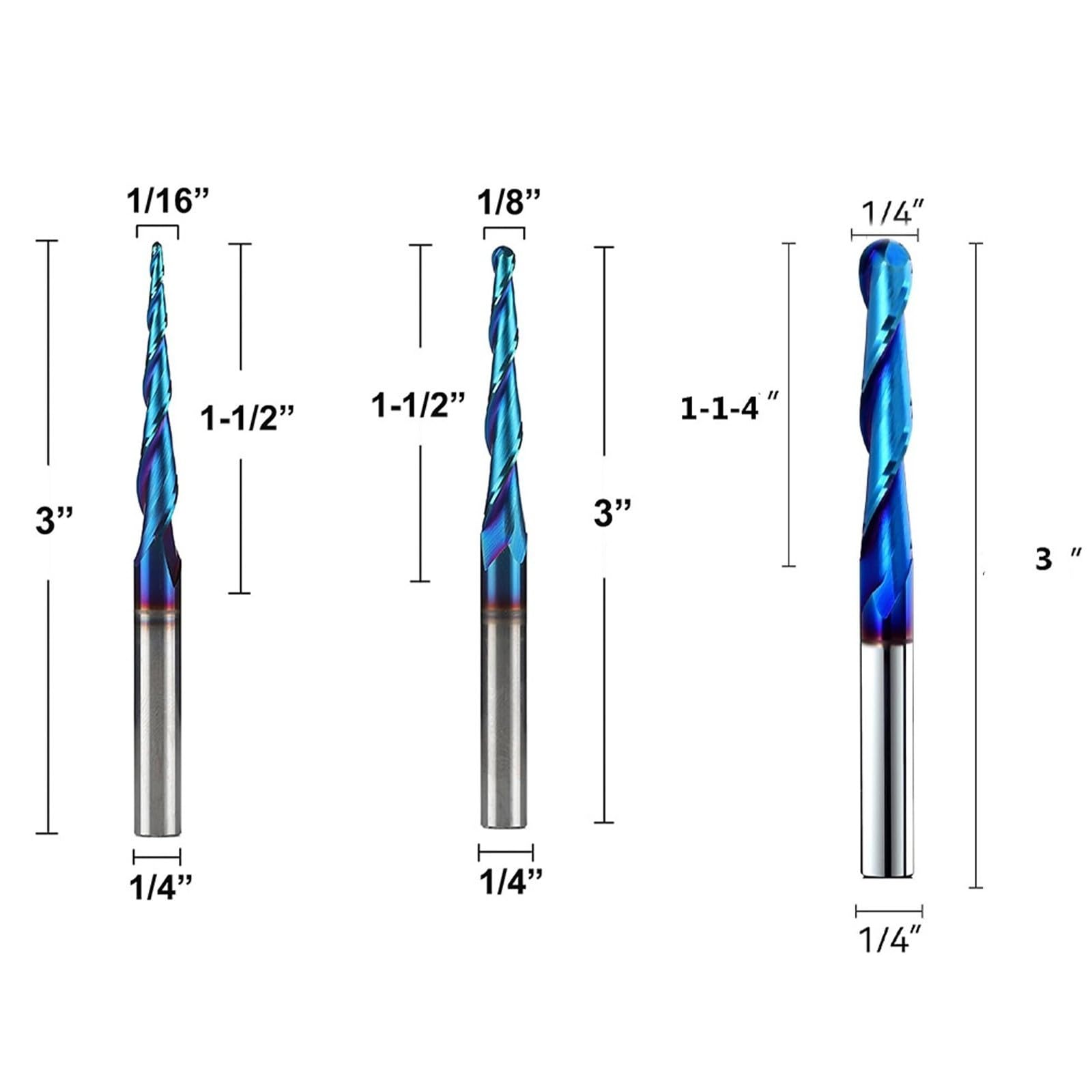 Broca de grabado de 2 filos, resistente al calor con baja resistencia al corte para tallar suave en madera dura, madera blanda y materiales compuestos, escultor industrial broca para carpintería