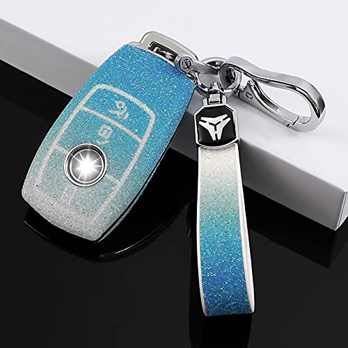 AnFei Car Key Fob Cover for Benz 2017-2021 E-Class 2018-2021 S-Class 2019-2021 A-Class C-Class G-Class Luxury Bling Crystal Diamond Rhinestone Key Case Remote Control Full Protection Smart Key case