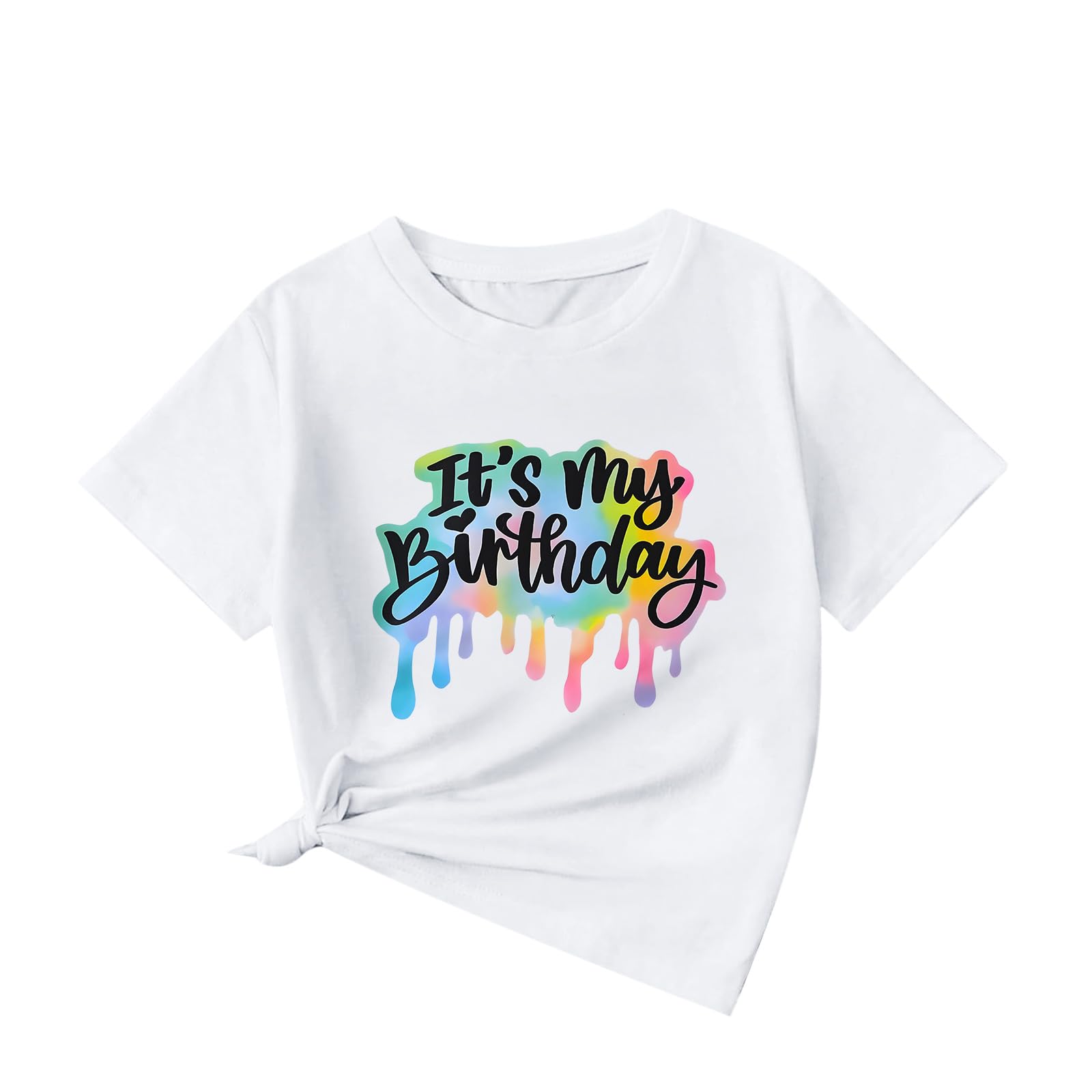 It's My Birthday Girl Shirt 4th 5th 6th 7th 8th 9th 10th 11th 12th Graphic Tee for Kids Party Cute Girls Tshirts Tees