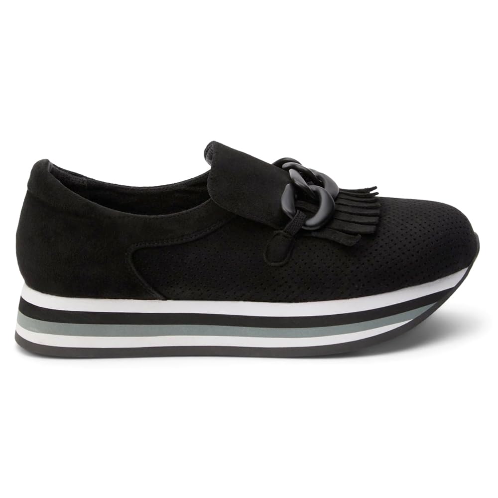 Coconuts by Matisse Womens Bess Slip On Platform Loafers Casual - Black