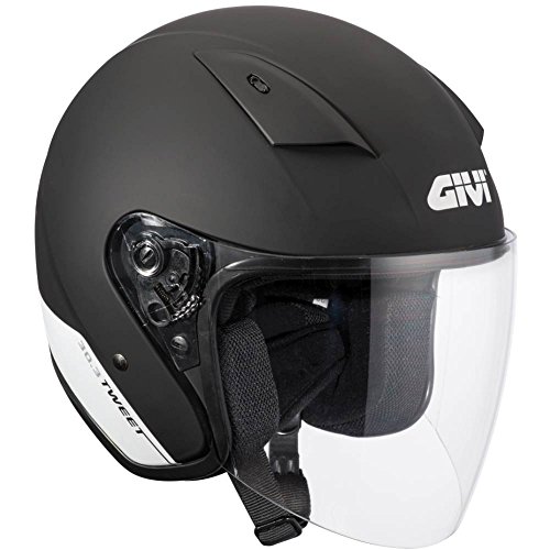 Givi H303FBKWH61 Hps 30.3 Tweet Deni Jet Casco, Color Negro Mate, Talla 61/XL