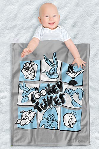Image of LOGOVISION Looney Tunes Lightweight Baby Blanket, 30"X40", The Looney Bunch Unisex for Infants Girls & Boys