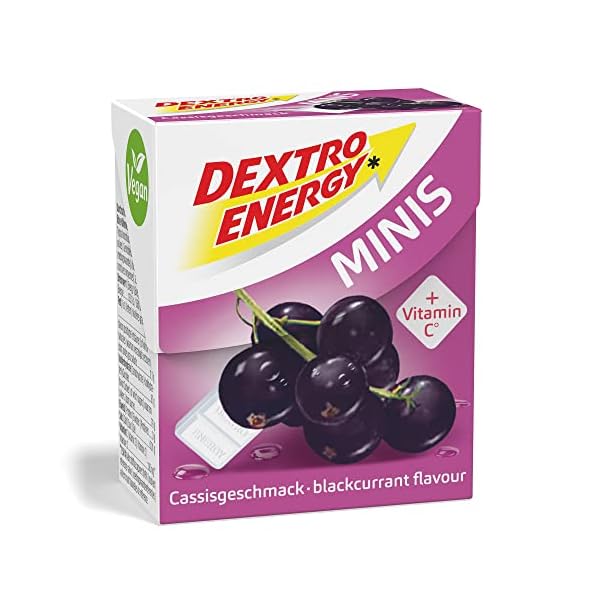 Dextro Energy Minis - Kirsche + VITAMIN C - 1x50 g - Traubenzucker Täfelchen mit FRUCHTIGEM GESCHMACK - schnell…