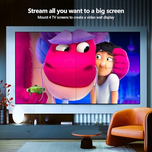 Image of HDMI Video Wall Controller, TV Wall Controller, Up to 4K 60HZ Processor, 180 Rotation, Audio, IR Remote, 2x2,1x2,1x3,1x4,2x1,3x1,4x1, Make 4 tv Screens into Wall Display