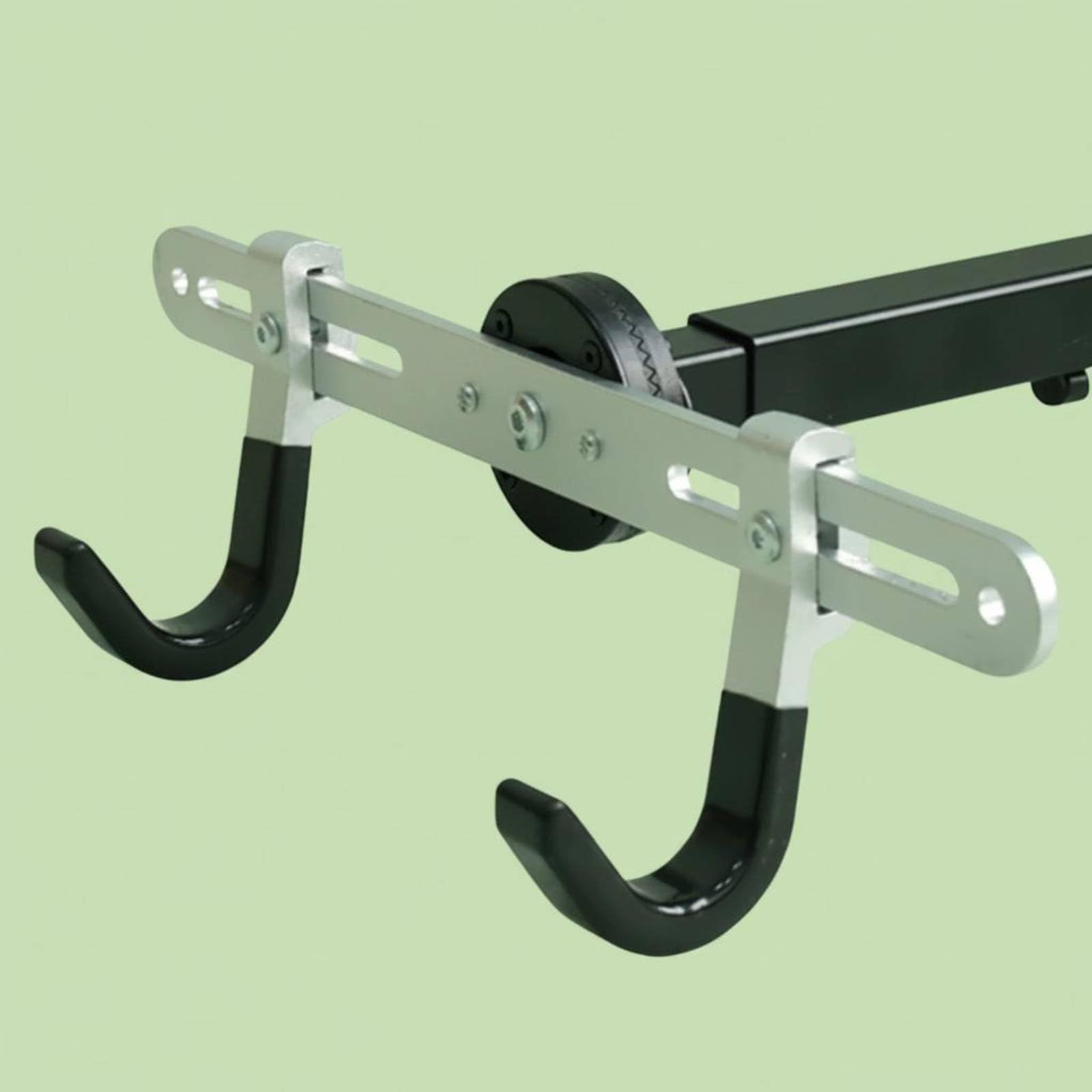 Crochet Mural Vélo Rack Mural Support Horizontal Bicyclette Accroche Murale Maintien Route et Montagne Aluminium Réglable 32-46cm Protection Peinture Adapté au Garage Cave Couloir