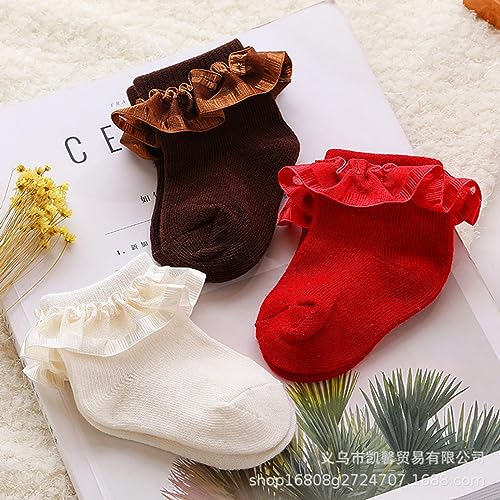 Baby Girl Lace Socks Princess Socks Dress Socks for Newborn Infant Toddlers Gift Set2
