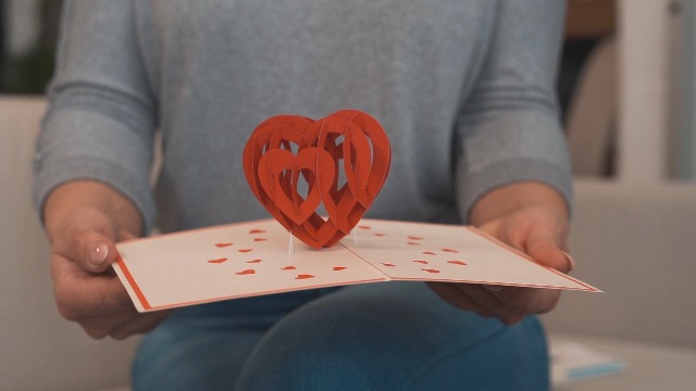 3D Pop-Up Liebeskarte 'LOVE' – Romantische Grußkarte Für Geburtstag, Hochzeit & Valentinstag