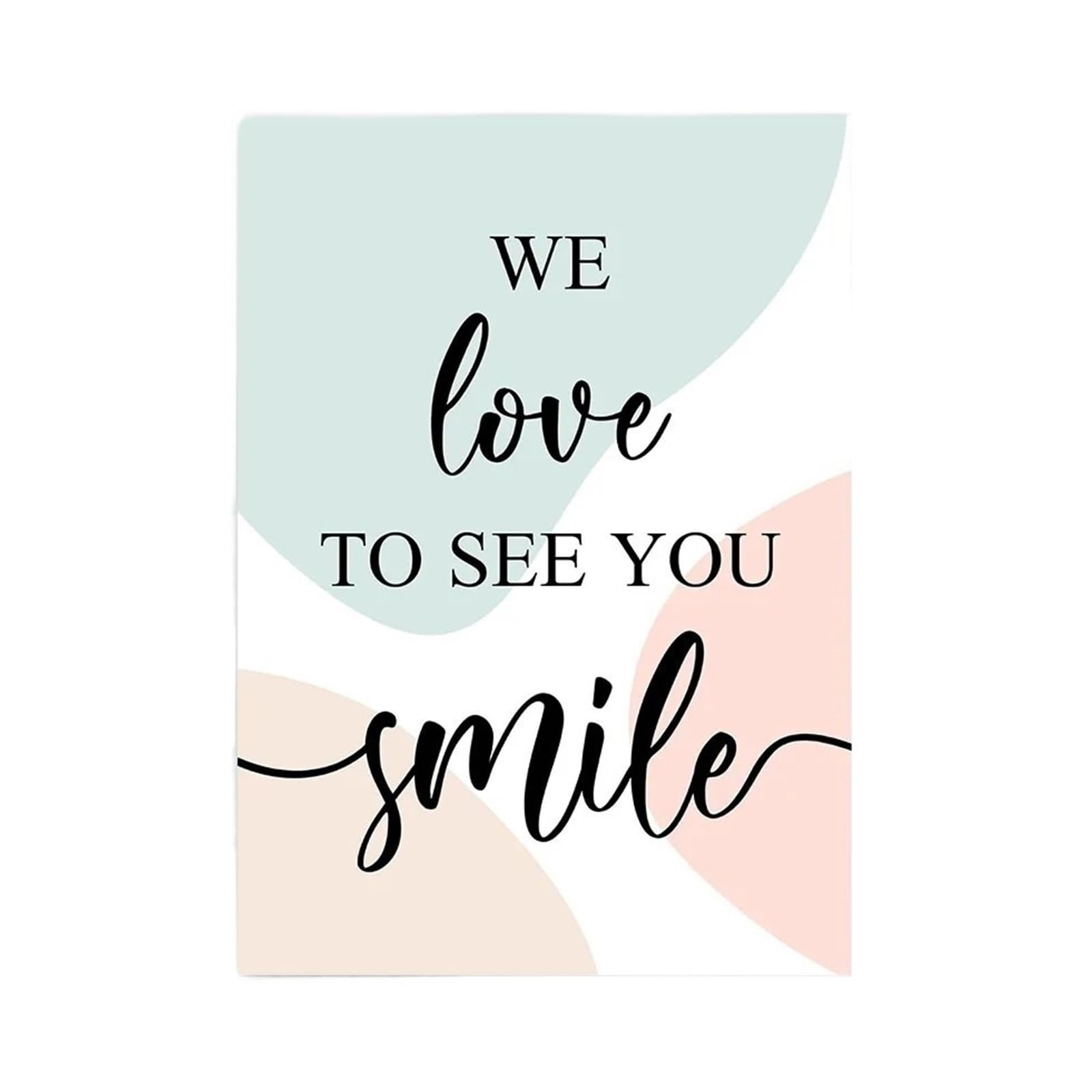 1pc Teeth Abstract Line Oral Health Dentist Wall Art Canvas Painting Nordic Posters And Prints Pictures For Dental Clinic(6,20x30cm)