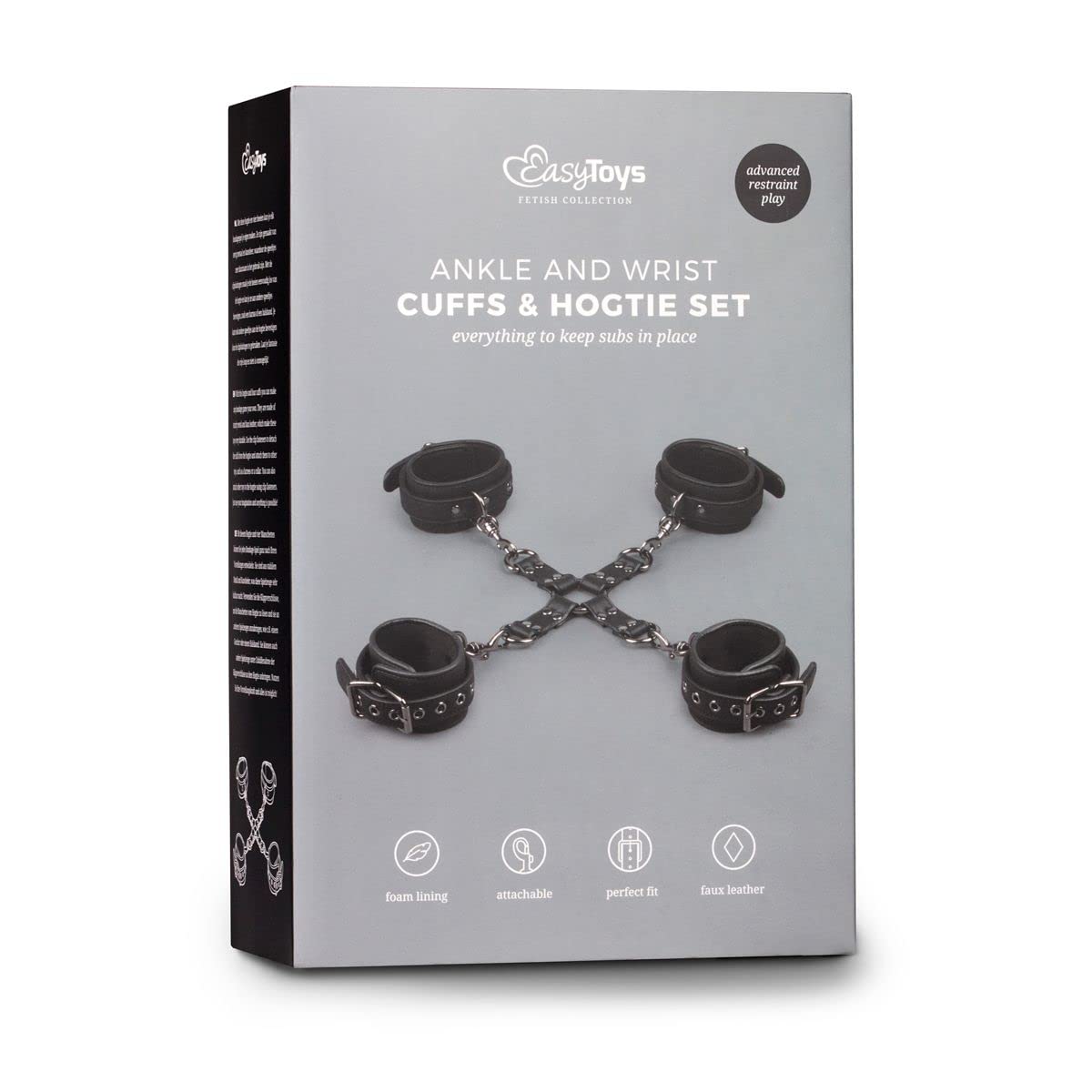 Easytoys Fetish - Hogtie With Hand and Anklecuffs - Noir