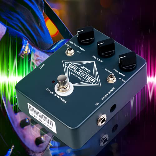 Joyo Distortion Guitar Effect Pedal With Selectable Mosfet & Fat Clipping Thick Boost Distortion - True Bypass (Splinter Jf-21) #TOP6