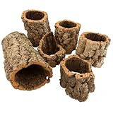 SAHAWA Korkröhren gemischt 2kg (ca.5-7 STK.) – Natur Korkröhre für Terrarium, Aquarium & Deko...