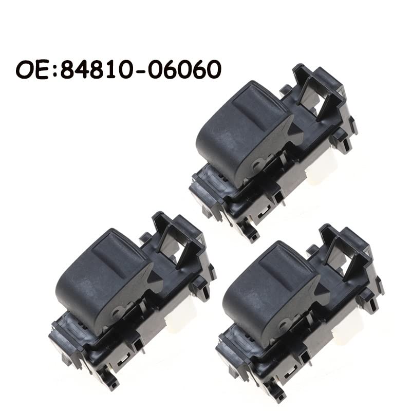 Car 84810-06060 8481006060 84810-52030 Passenger Lifter Switch Power Window Switch (Color : 3 pcs)(3 Pcs)
