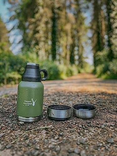Stainless Steel Outdoor Portable Dog Water Bottle and Insulated Flask with Detachable Bowls - Image 4