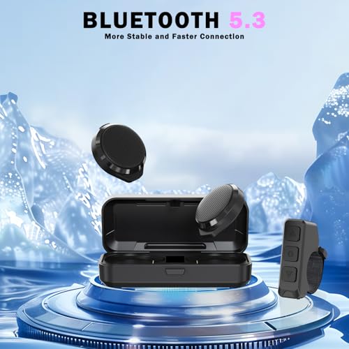 TABKSOLA Intercomunicador Moto,Instalados Dentro del Casco,con Control Remoto Inalámbrico,sin Ruido del Viento,Larga Duración de la Batería,Ideal para Motociclismo,Esquí y Ciclismo. - imagen 5