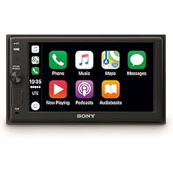 Radio Cafini Para Auto Sony XAV-AX1000 - Reproductor 2DIN para coche (Apple CarPlay, bluetooth y NFC, pantalla táctil de 6.2", control por voz, EXTRA BASS, Siri Eyes Free y potencia de 55W x 4, sonido DSO), negro