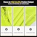 SHORFUNE High Visibility Mesh Safety Vest with 10 Pockets, Mic Tabs, Zipper and Reflective Strips, Reflective Construction Vest for Men and Women, ANSI/ISEA Standards, Yellow, L