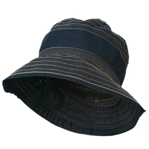 Antique Finish Denim Bucket Hat Sun Protection Hat with Wide Rim Summer Boonie Cap www.denim.fit 3