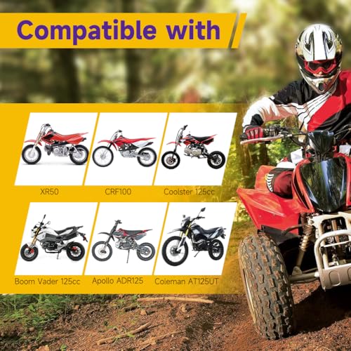 Image of HIAORS 428 15T 17mm Motorcycle Front Engine Sprocket Compatible with 50cc 70cc 110cc 125cc 140cc 160cc TaoTao Coolster Apollo Coleman Boom Vader Roketa Lifan ATV Quad 4 Wheeler Pit Dirt Bike Parts