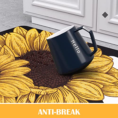 Aspmiz OD320-PVC-2-K-P#3 Sunflowers Kitchen Anti Fatigue Mat Set Of 2 thumb #6