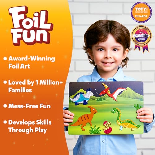 image for Skillmatics Foil Fun - Dinosaurs, No Mess Art for Kids, Craft Kits & S