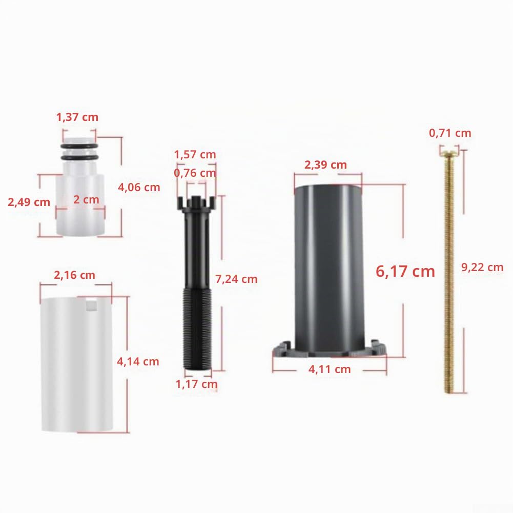Kit d'extension de rechange pour Grohe 14048000 Grohtherm SmartControl Trims 1" Installation flexible Baignoire/douche