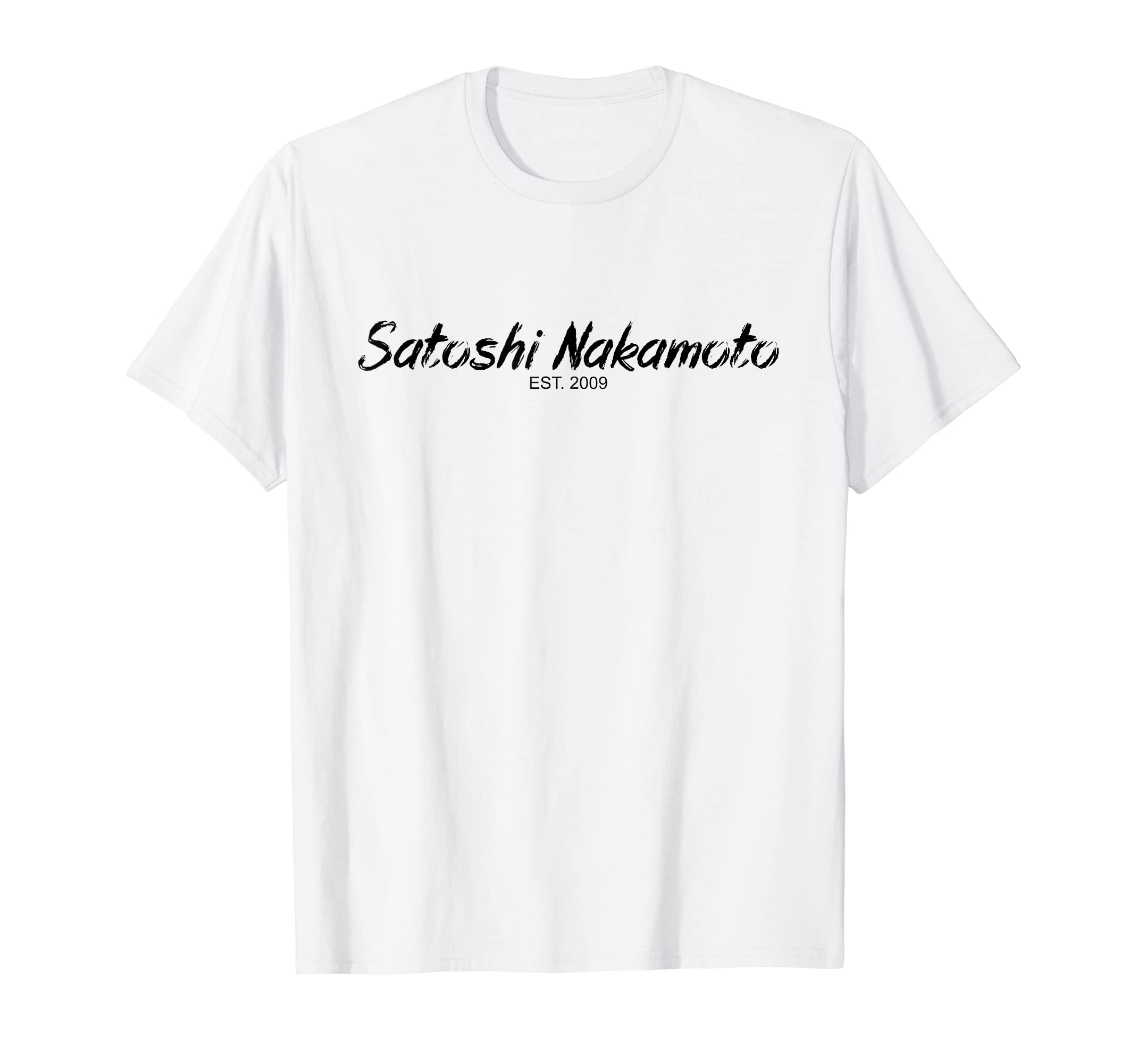 Satoshi Nakamoto Designer Bitcoin Est2009 Satoshi Bitcoin T-Shirt