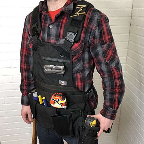 Atlas 46 Journeyman Chest Rig with Cargo Pockets, Black