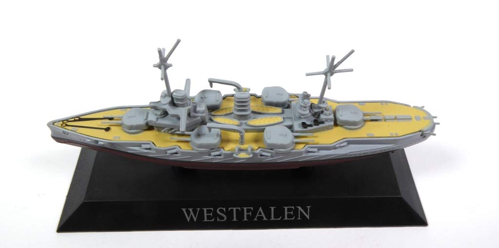 DeAgostini WESTFALEN 1909 Battleship 1/1250 WS34, Small