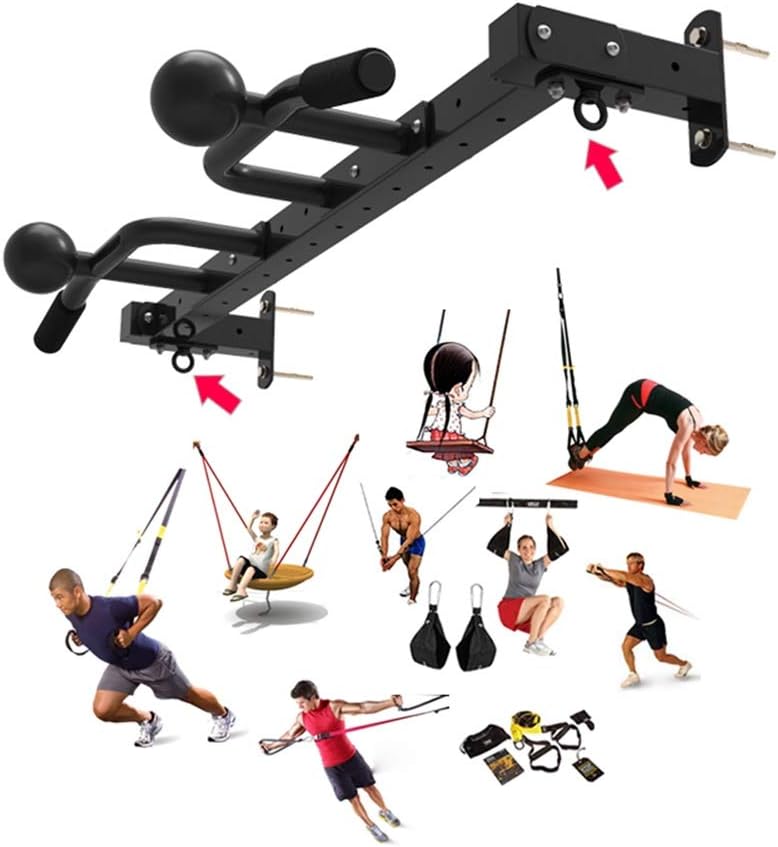 OSCCAR Pull Up Bar Home Gym Equipment Wall-Mounted Horizontal Bar, with Grommet, Multi-Functional Strength Training Device, 2 Models, Load 300kg (Size : Style 2)