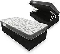 Cama Box Com Baú Solteiro + Colchão De Espuma D33 - Ortobom - Iso 100 88cm