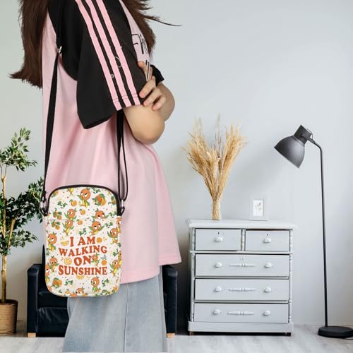 TGBJE Orange Bird Inspired Gift I Am Walking On Sunshine Crossbody Purses Bag for Birds Lovers Merchandise (Walking Sunshine CB)4