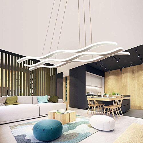 Lustre décoratif à suspendre design moderne MU avec éclairage LED A+ pour salon et bureau