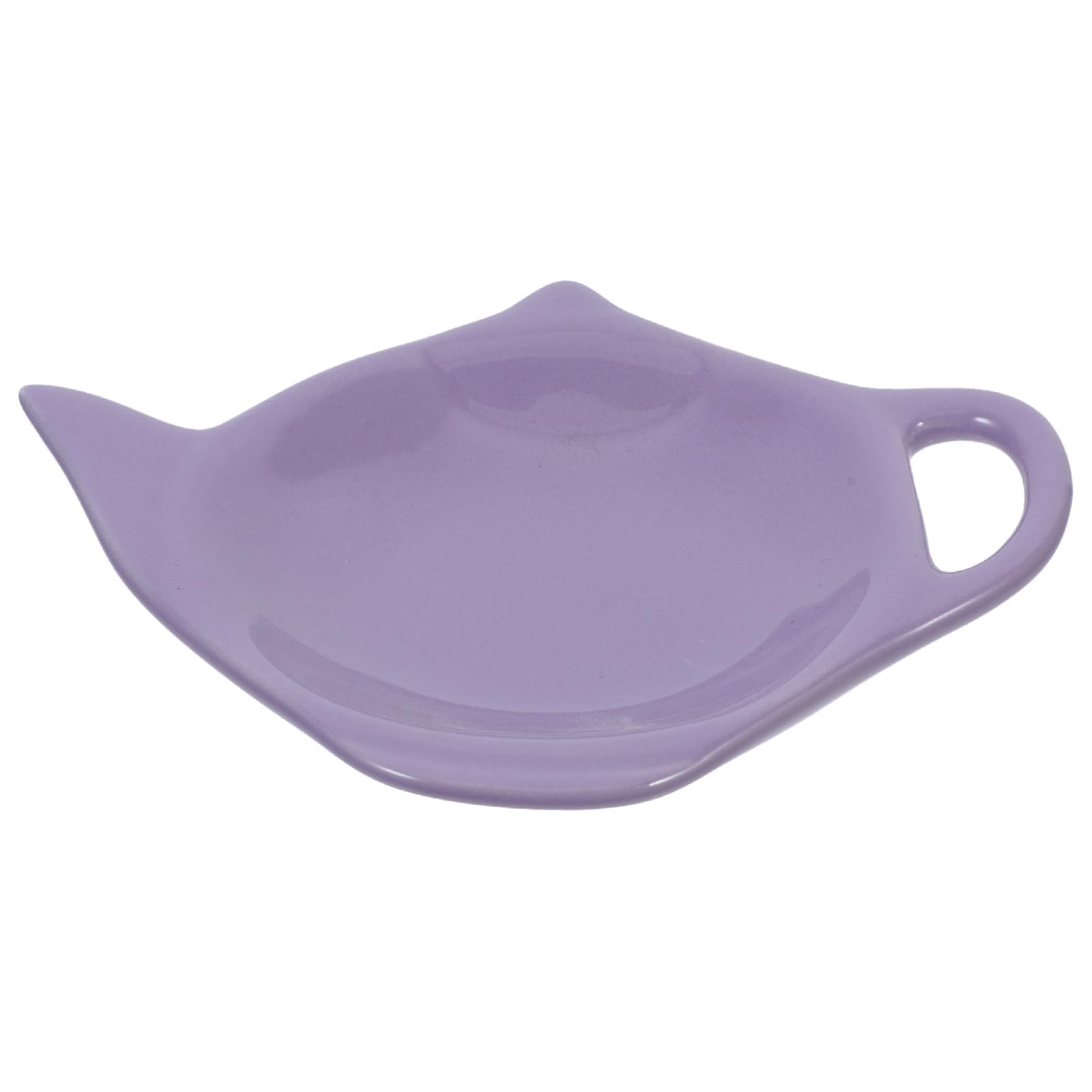 GLEAVI Teapot-Shaped Ceramic Tray for Tea Bags Compact Seasoning Dish for Sauce and Dessert Multi-Purpose for Kitchen and Dining Creative Home Decor