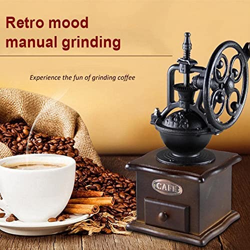 Beatiz Manual Coffee Grinder Retro Style Wooden Bean Vintage Coffee Ferris Wheel Grinding Design Tool Maker C5V6 Mill #TOP5