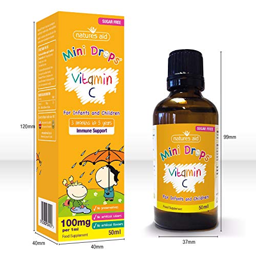 Natures Aid 50 ml VitaminC Drops for Infants and Children Buy Online