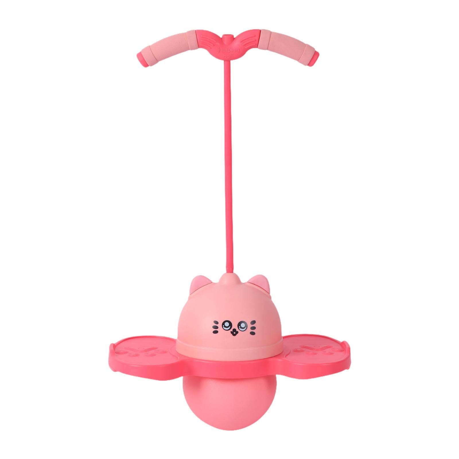 MYADDICTION Pogo Jump Ball Jump Board for Fitness Exercise Balance Ability Body Training Pink-image-5