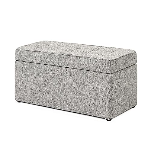 Tabouret à langer matelassé et grande capacité, coffre gain de place pour chambre