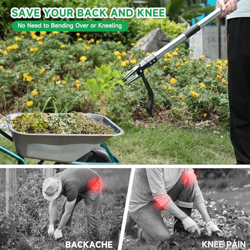 Saidrip LFY-WP-01 Weed Puller Tool, Gardening Stand Up Weeding Tool thumb #5