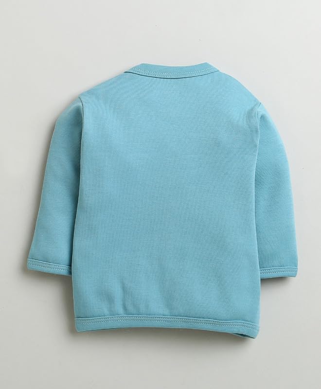 Image of BUMZEE Baby Boys Regular Fit Full Sleeves V-Neck Cotton Jablas,Pack of 3